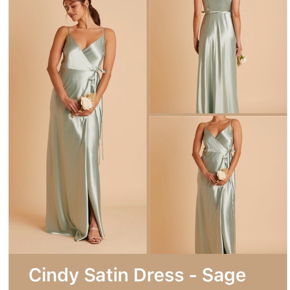 Birdy Grey Satin Wrap Maxi Dress Sage Green Birdy Grey Satin Wrap Maxi Dress Sage Green